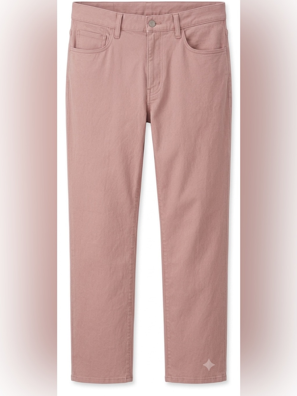 Uniqlo Men's Pink Straight-Leg Pants